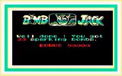 une photo d'Ã©cran de Bomb Jack sur Amstrad CPC